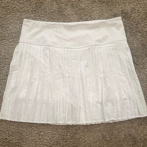 Fabletics White Pleated Tennis Skort
